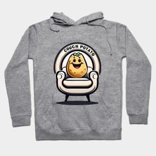 cute couch potato on an armchair Hoodie